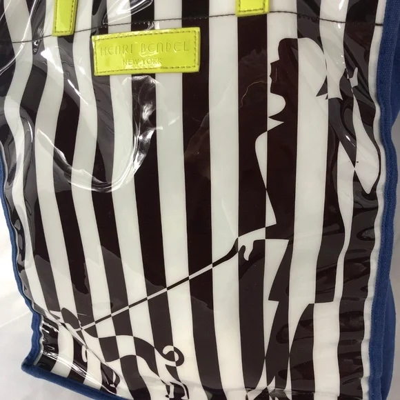 Henri Bendel NY Plastic PVC Canvas Tote - Picture 2 of 8